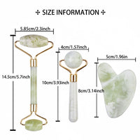 Natural Face Jade Roller Gua Sha Scraper Massager for Neck Body Guasha Eye Massage Face Slimming Therapy Beauty Skincare Tool