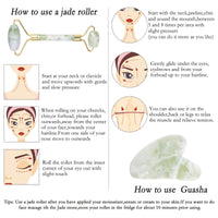 Natural Face Jade Roller Gua Sha Scraper Massager for Neck Body Guasha Eye Massage Face Slimming Therapy Beauty Skincare Tool