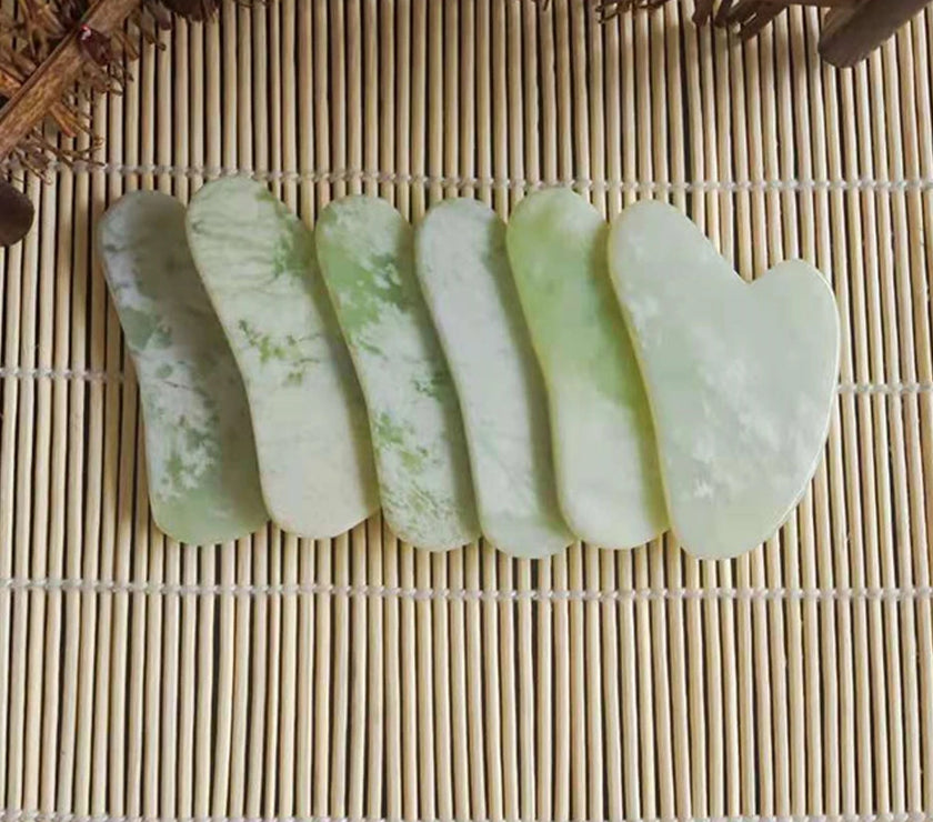 Natural Face Jade Roller Gua Sha Scraper Massager for Neck Body Guasha Eye Massage Face Slimming Therapy Beauty Skincare Tool