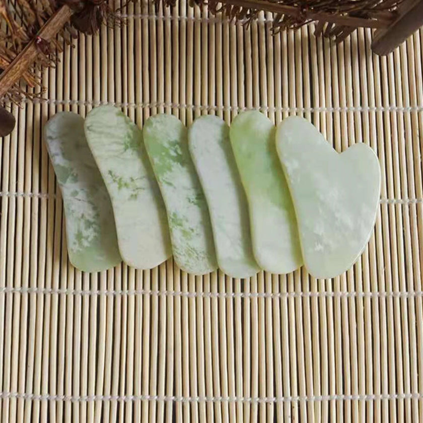 Natural Face Jade Roller Gua Sha Scraper Massager for Neck Body Guasha Eye Massage Face Slimming Therapy Beauty Skincare Tool