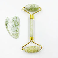 Natural Face Jade Roller Gua Sha Scraper Massager for Neck Body Guasha Eye Massage Face Slimming Therapy Beauty Skincare Tool