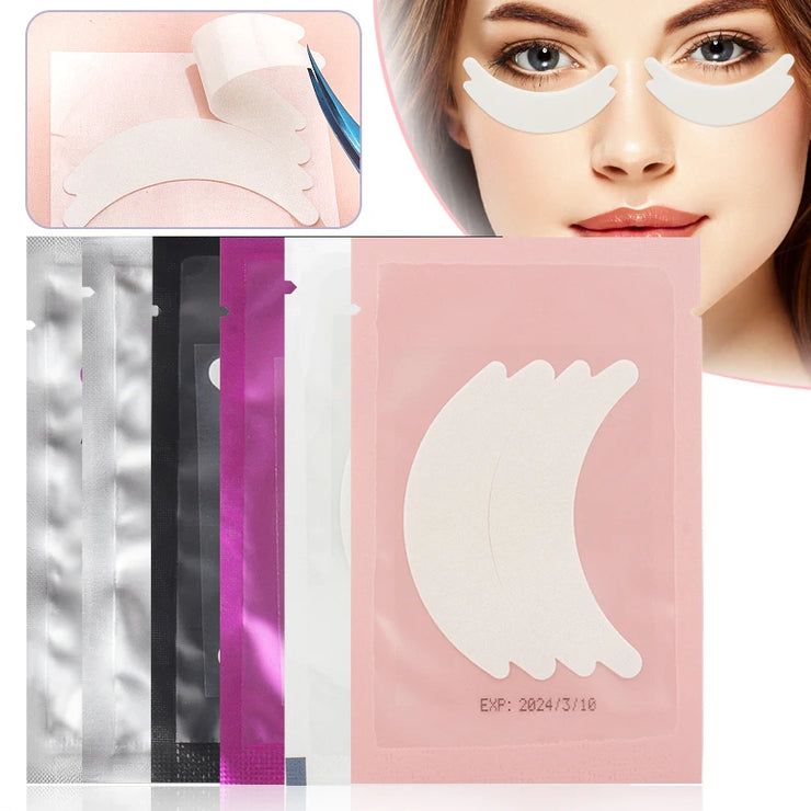 50 Pairs Eyelash Extension Butterfly foam hydrogel eye patch Grafted false Lash Under Eye Gel Pad Stickers Tips Makeup Tools