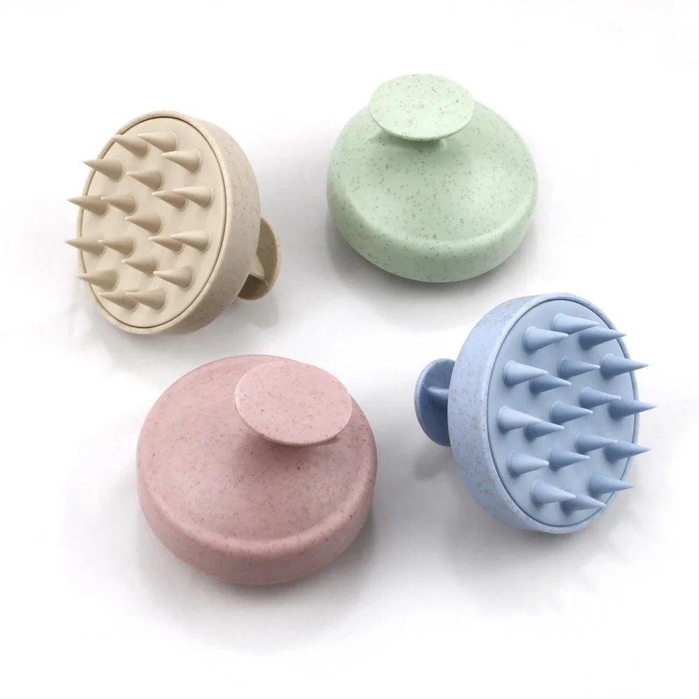 1pc Silicone Shampoo Brush Body Massage Brush Bath Shower Brush Salon Hairdressing Tool Scalp Massage Comb Hair Washing Comb