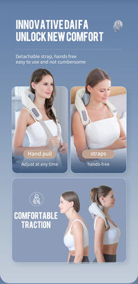 Foreverlily 26W Neck And Shoulder Massager Wireless Shoulder And Back Kneading Massage Shawl Trapezius Neck Cervical masajeador