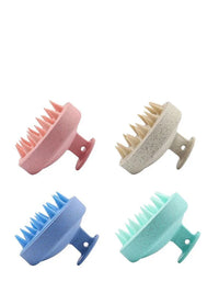 1pc Silicone Shampoo Brush Body Massage Brush Bath Shower Brush Salon Hairdressing Tool Scalp Massage Comb Hair Washing Comb