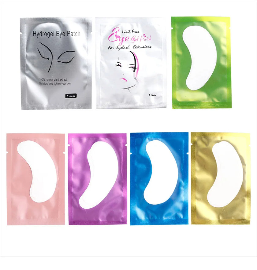 50pairs Eyelashes For Eyelash Extensions Eye Pads Pillows Disposable Patch Under Lash Tips Lint Free Sticker Wraps Makeup