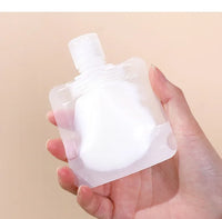 30/50/100ml Refillable Packaging Bags Travel Essentials Lotion Cosmetics Shampoo Shower Gel Portable Bags Makeup Fluid Bottles