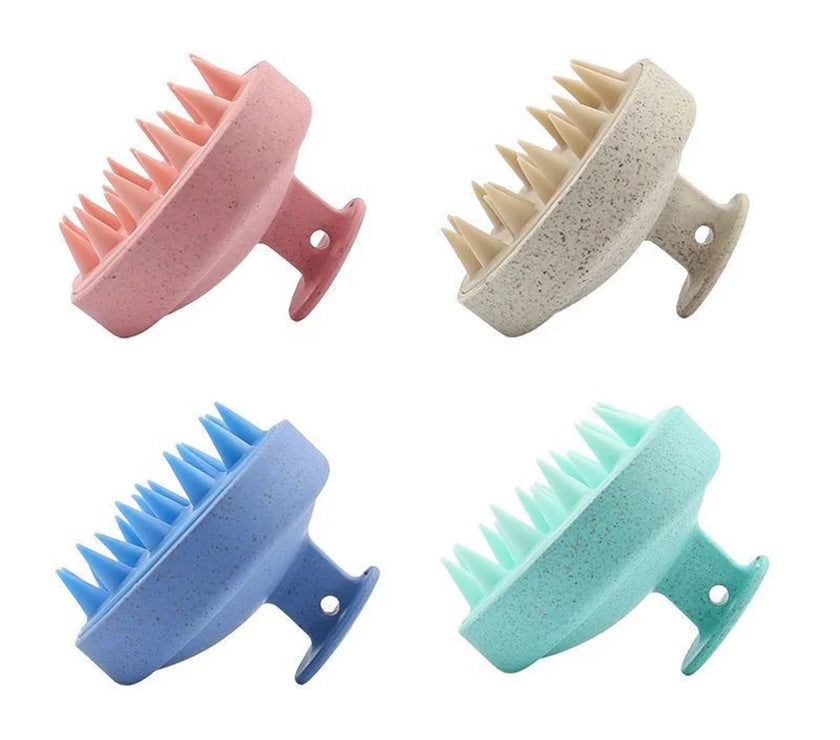 1pc Silicone Shampoo Brush Body Massage Brush Bath Shower Brush Salon Hairdressing Tool Scalp Massage Comb Hair Washing Comb