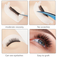 50 Pairs Eyelash Extension Butterfly foam hydrogel eye patch Grafted false Lash Under Eye Gel Pad Stickers Tips Makeup Tools