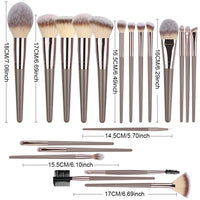 3-20Pcs Makeup Brushes Set Foundation Eyeshadow Blush Highlighter Soft Fluffy Concealer Kabuki Blending Brush Female Beauty Tool