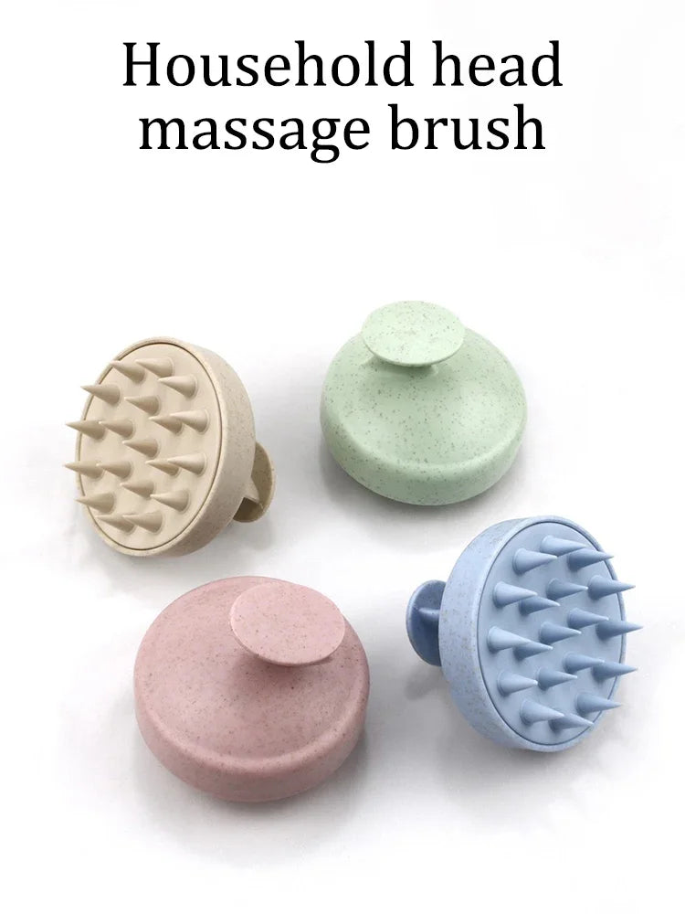 1pc Silicone Shampoo Brush Body Massage Brush Bath Shower Brush Salon Hairdressing Tool Scalp Massage Comb Hair Washing Comb