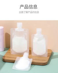 30/50/100ml Refillable Packaging Bags Travel Essentials Lotion Cosmetics Shampoo Shower Gel Portable Bags Makeup Fluid Bottles