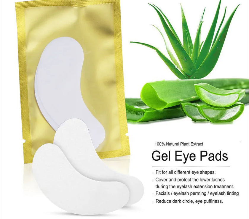 50pairs Eyelashes For Eyelash Extensions Eye Pads Pillows Disposable Patch Under Lash Tips Lint Free Sticker Wraps Makeup